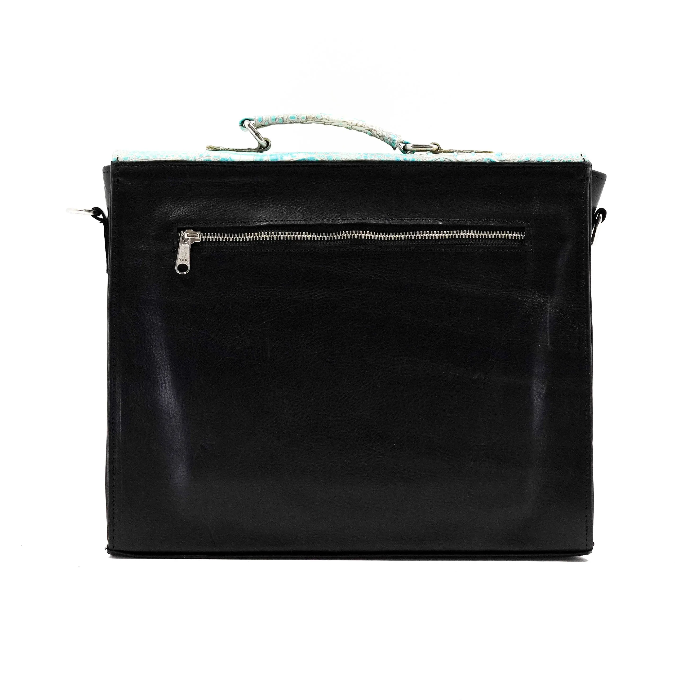 Briefcase - Longhorn w/ Caribbean Croc