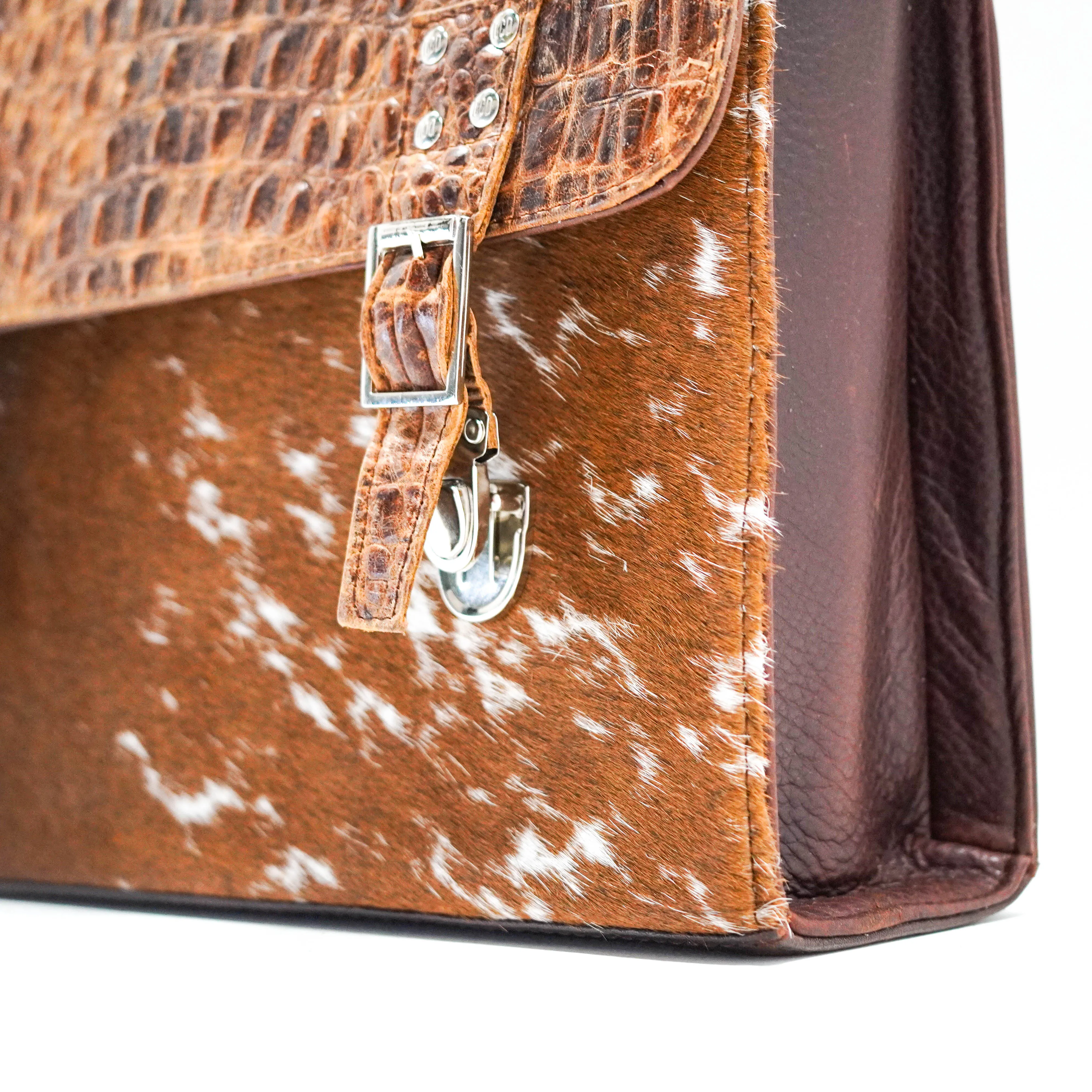 Briefcase - Longhorn w/ Saddle Croc