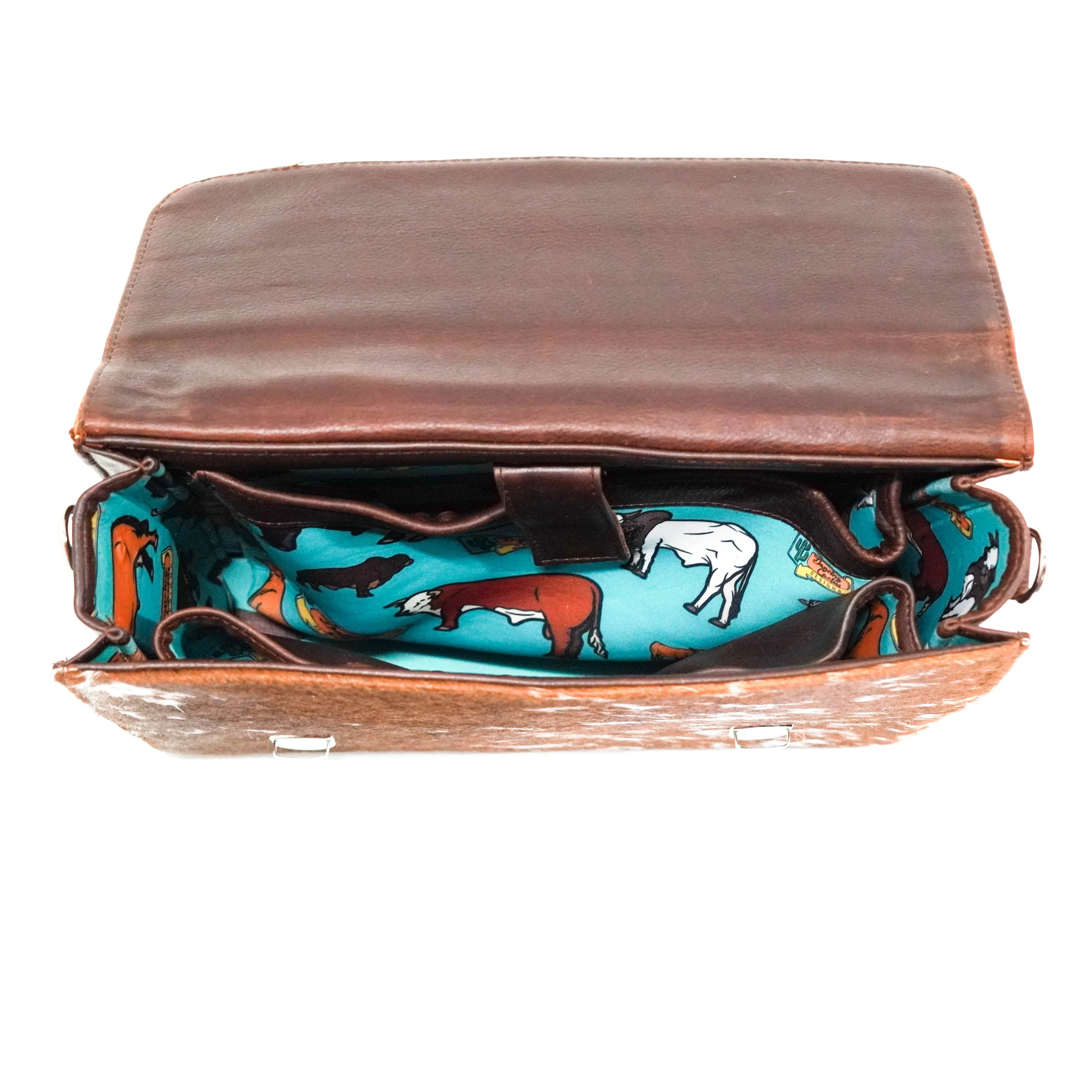 Briefcase - Longhorn w/ Saddle Croc