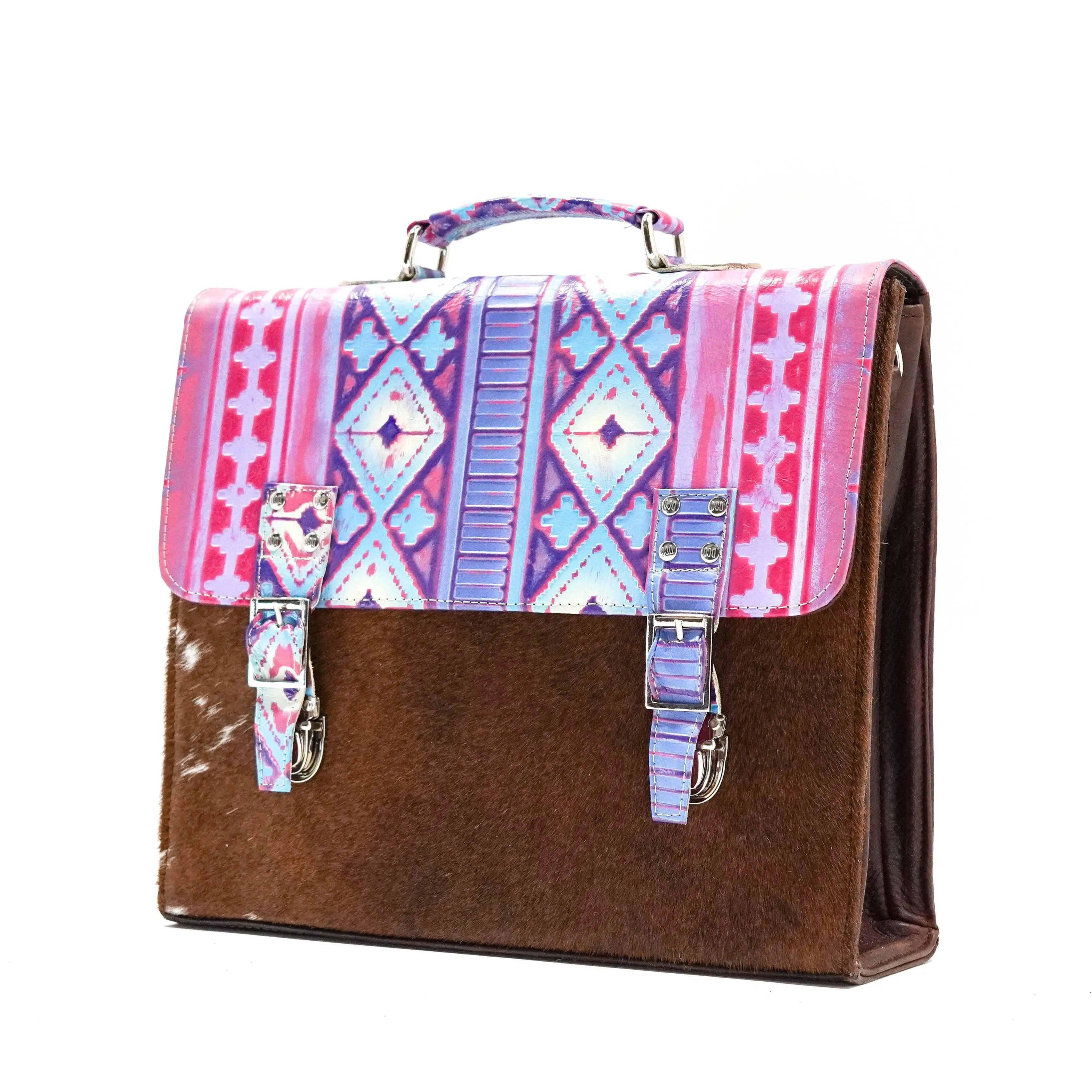 Briefcase - Longhorn w/ Unicorn Navajo