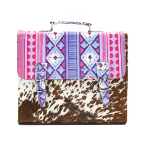 Briefcase - Longhorn w/ Unicorn Navajo