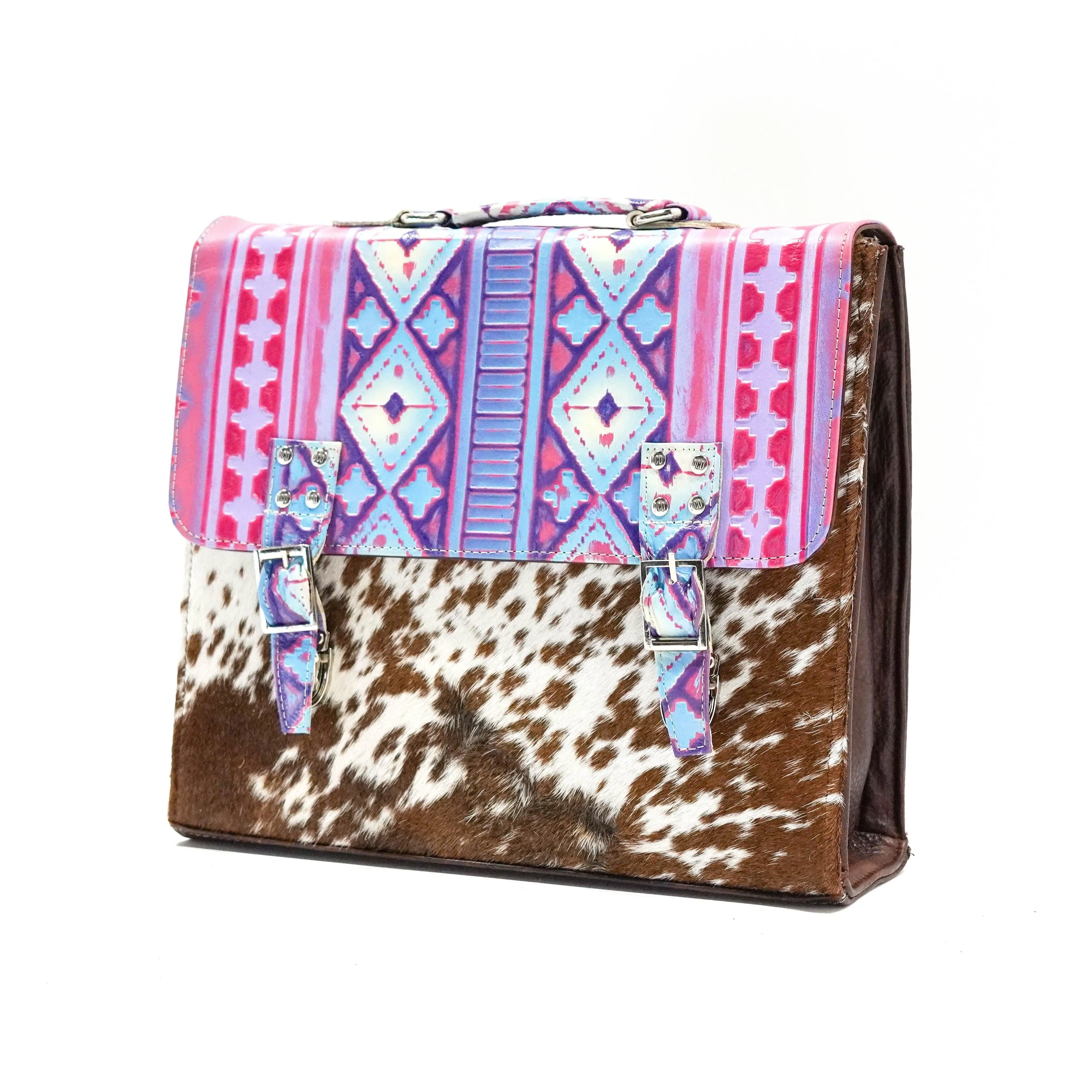 Briefcase - Longhorn w/ Unicorn Navajo