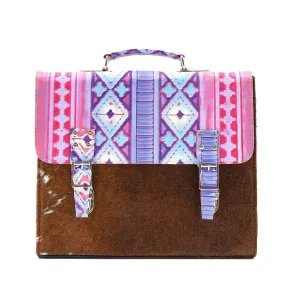 Briefcase - Longhorn w/ Unicorn Navajo