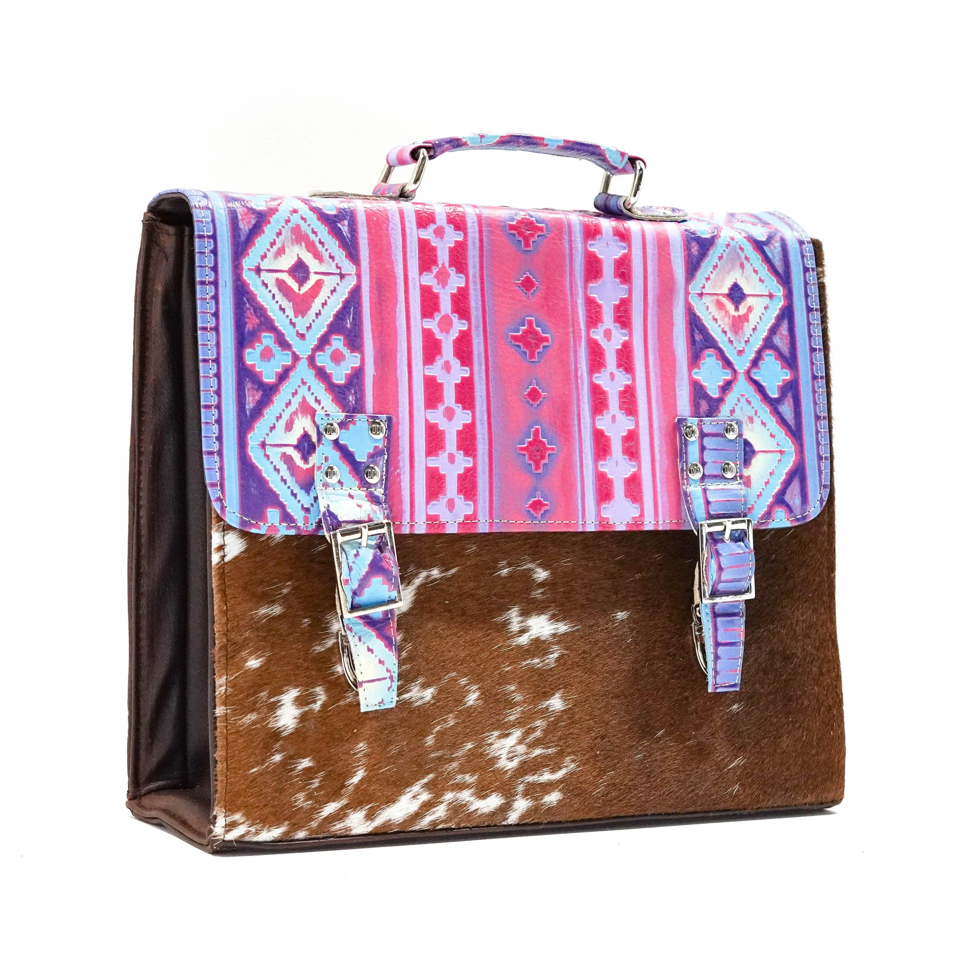 Briefcase - Longhorn w/ Unicorn Navajo