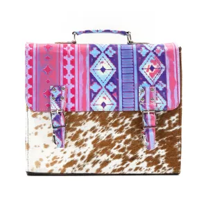 Briefcase - Longhorn w/ Unicorn Navajo