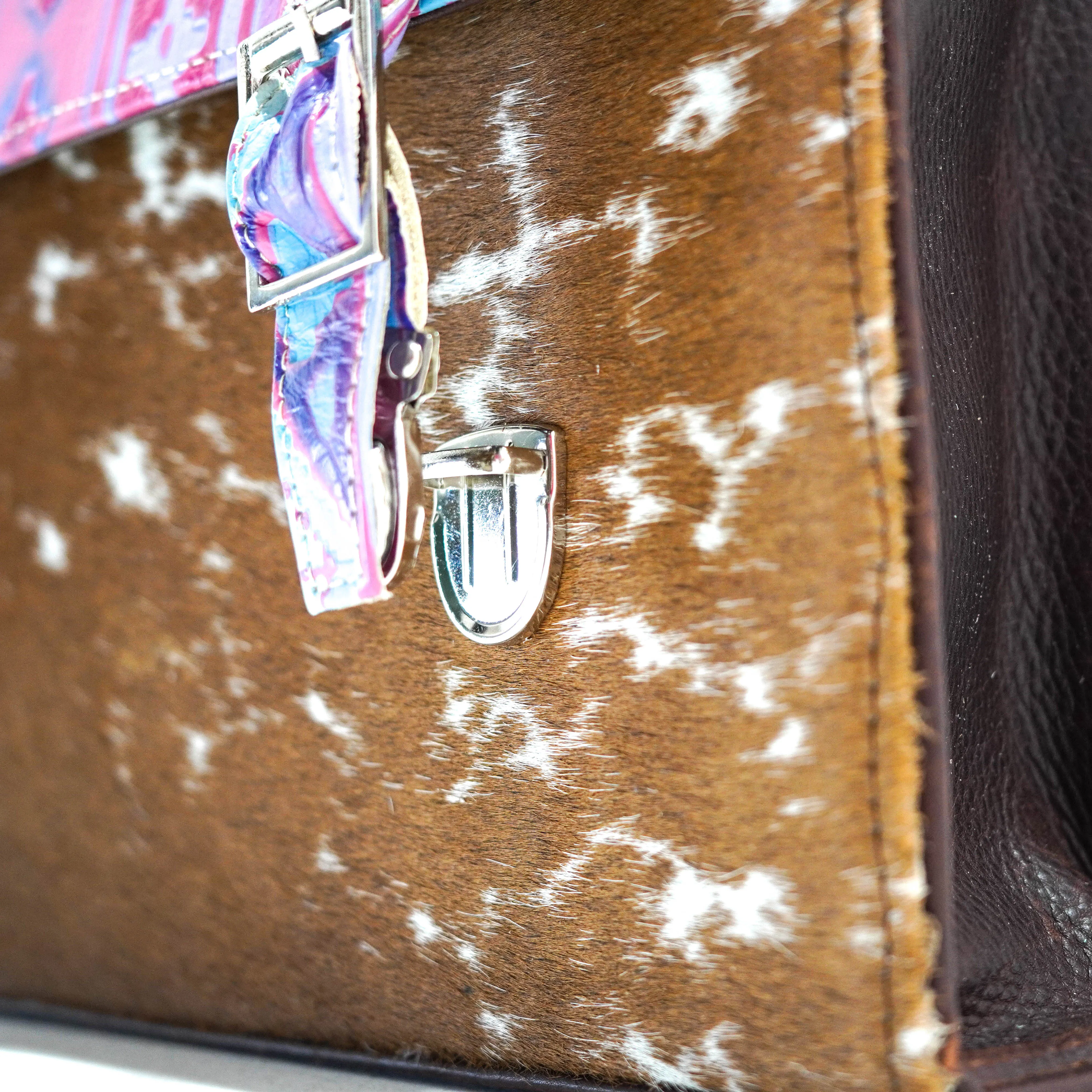 Briefcase - Longhorn w/ Unicorn Navajo