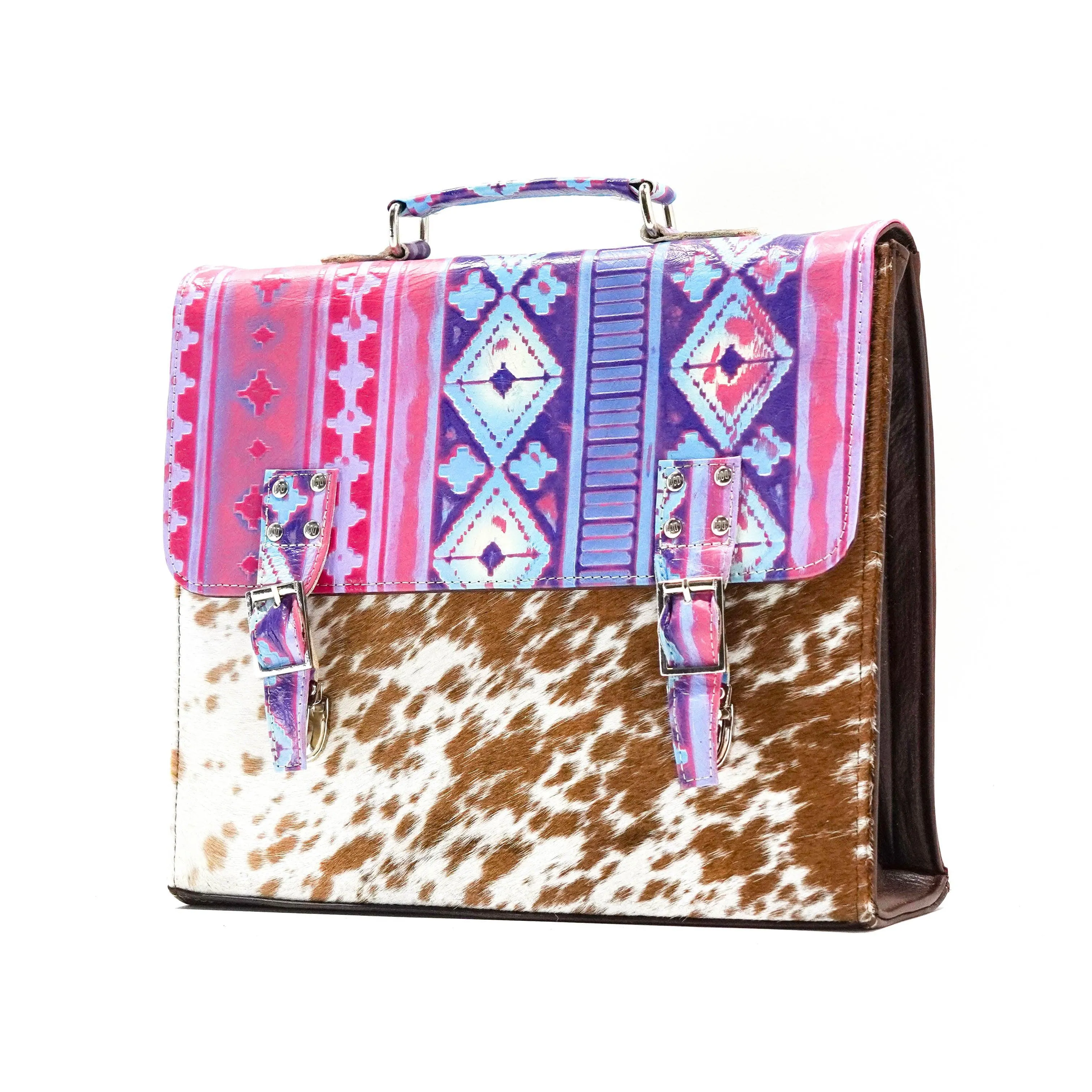 Briefcase - Longhorn w/ Unicorn Navajo