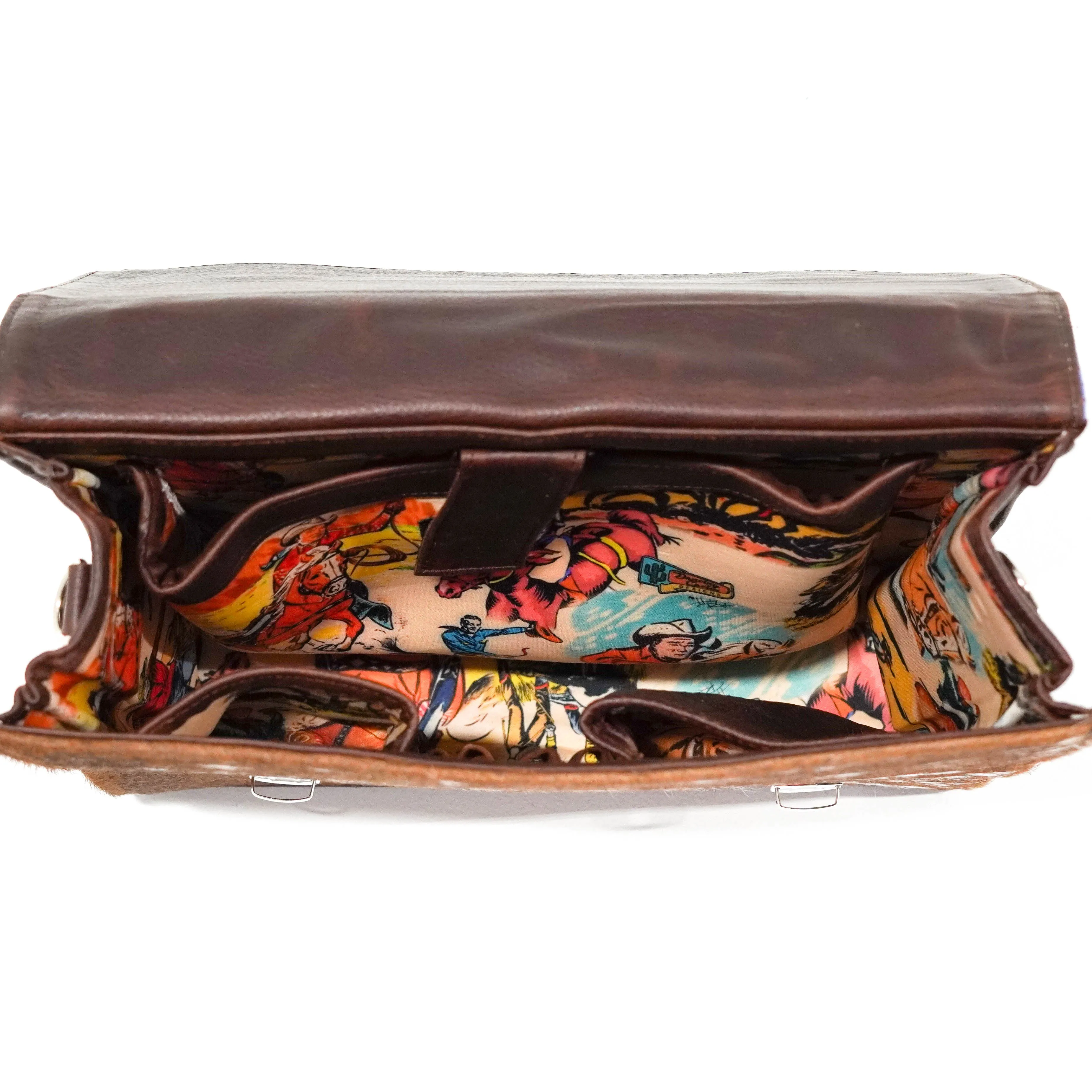 Briefcase - Longhorn w/ Unicorn Navajo