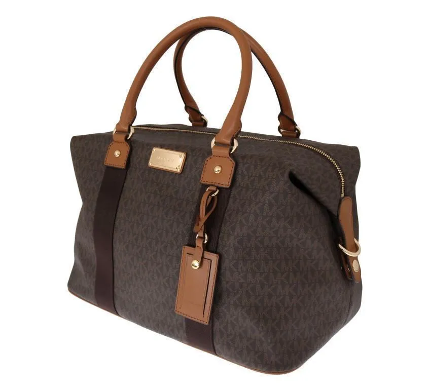 Brown TRAVEL Canvas Weekendbag
