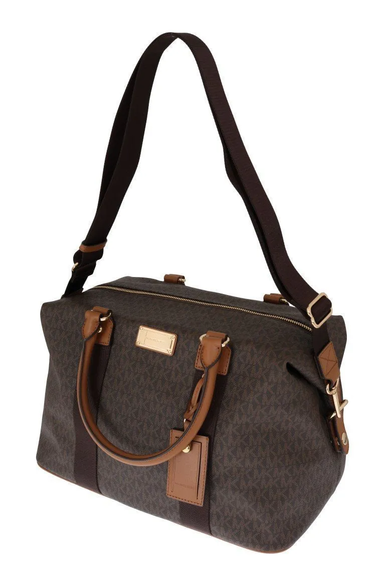 Brown TRAVEL Canvas Weekendbag