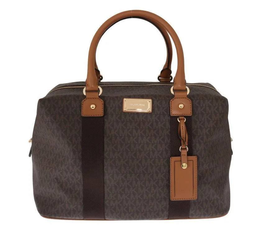 Brown TRAVEL Canvas Weekendbag