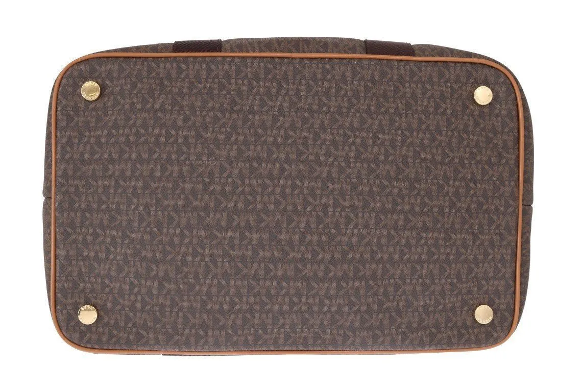 Brown TRAVEL Canvas Weekendbag