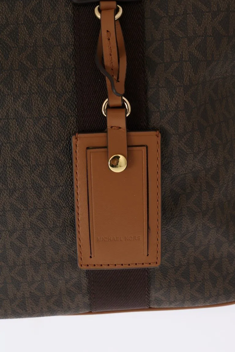 Brown TRAVEL Canvas Weekendbag