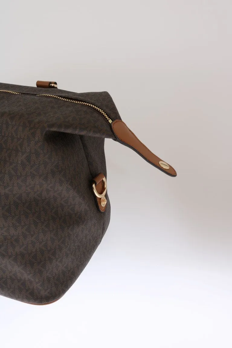Brown TRAVEL Canvas Weekendbag