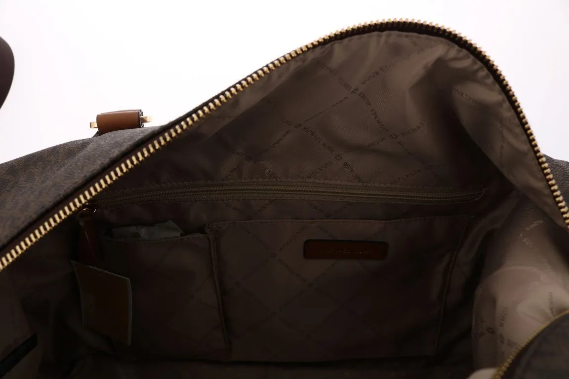 Brown TRAVEL Canvas Weekendbag
