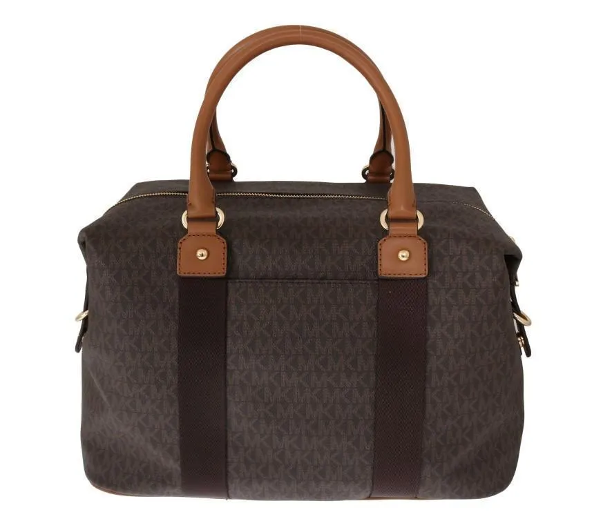 Brown TRAVEL Canvas Weekendbag