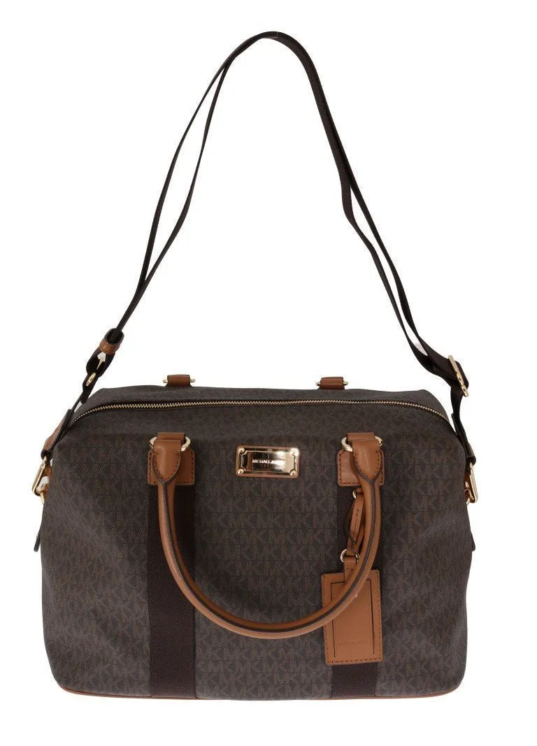Brown TRAVEL Canvas Weekendbag