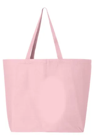 Brushed Colorful Christmas Tree Cake Canvas Jumbo Tote