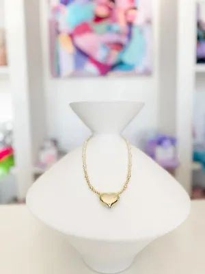 Bubble Heart Beaded Necklace