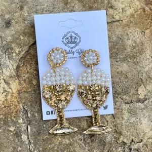 Bubbly Earrings - White