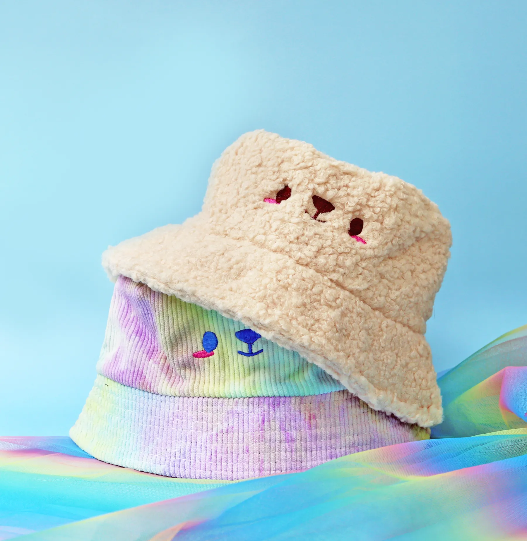 Bucket hat - Corduroy Kuma •ᴥ•