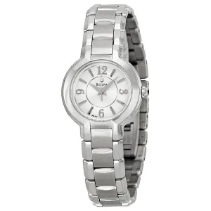 Bulova Fairlawn Silver Dial Stainless Steel Ladies Watch 96L147