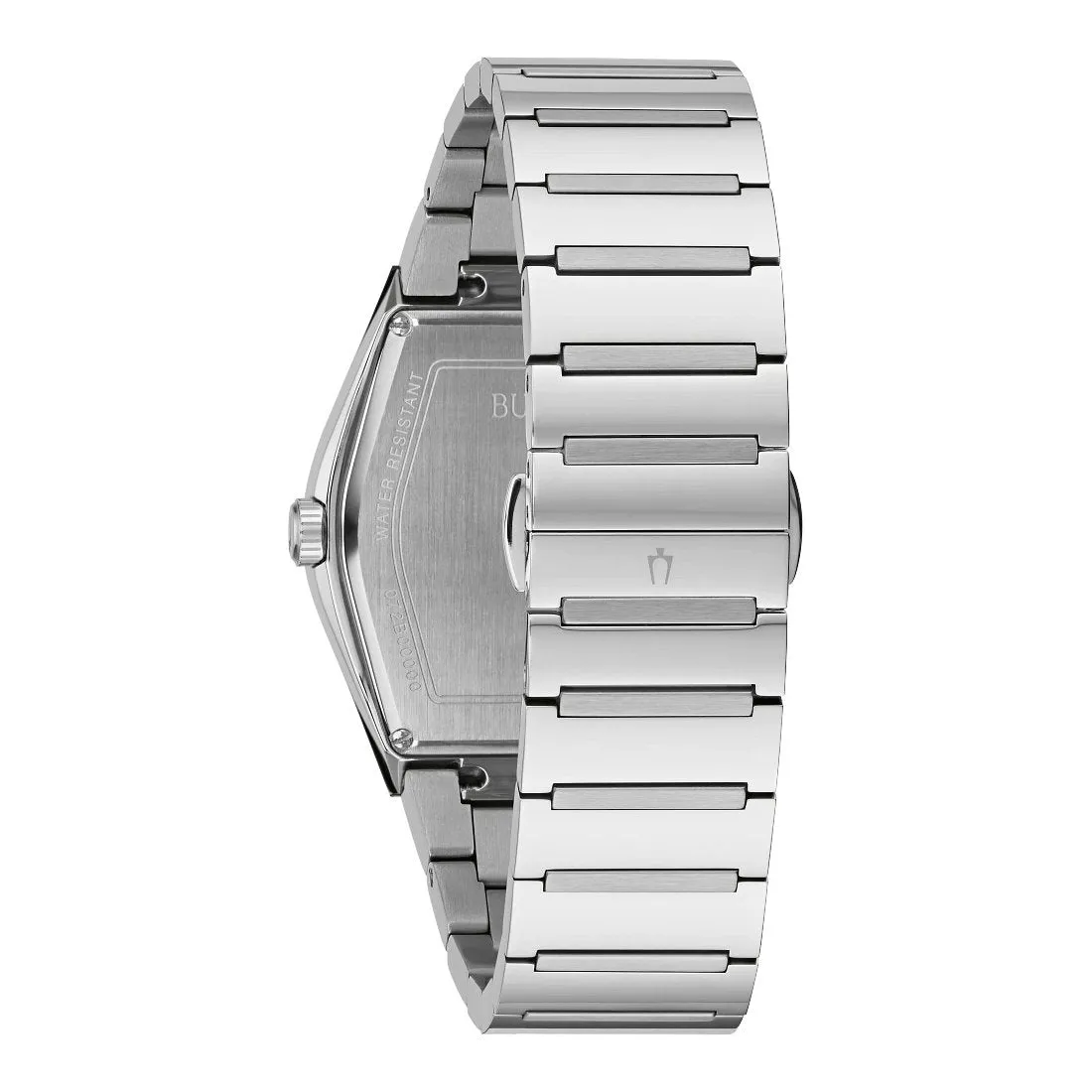 Bulova Gemini Mens Stainless Steel Blue Dial Watch
