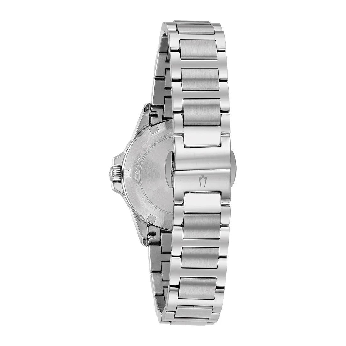 Bulova Marine Star Ladies Stainless Steel Diamond and Midnight Blue Mother of Pearl Dial Watch