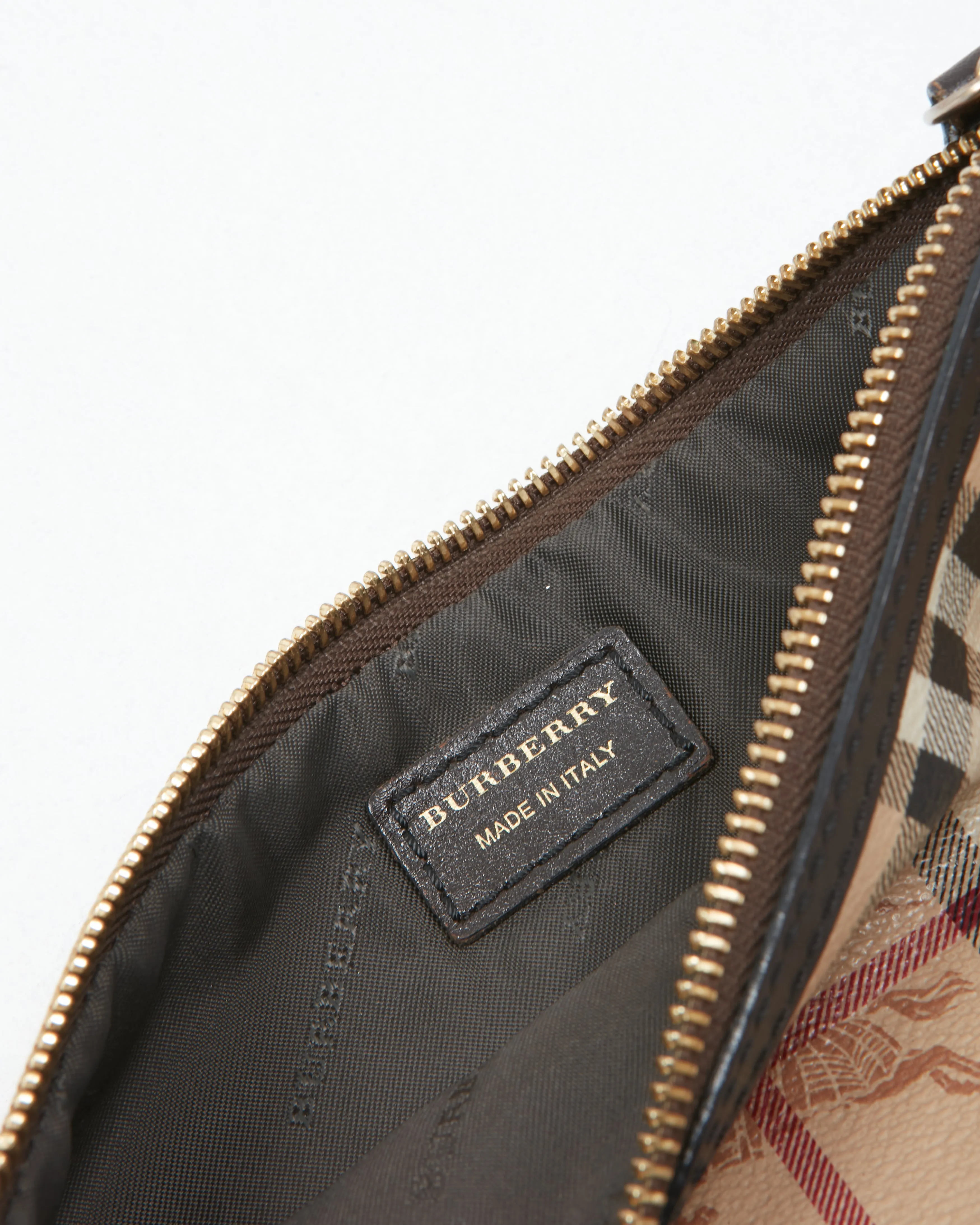 Burberry Beige Nova Check Coated Canvas Crossbody Bag