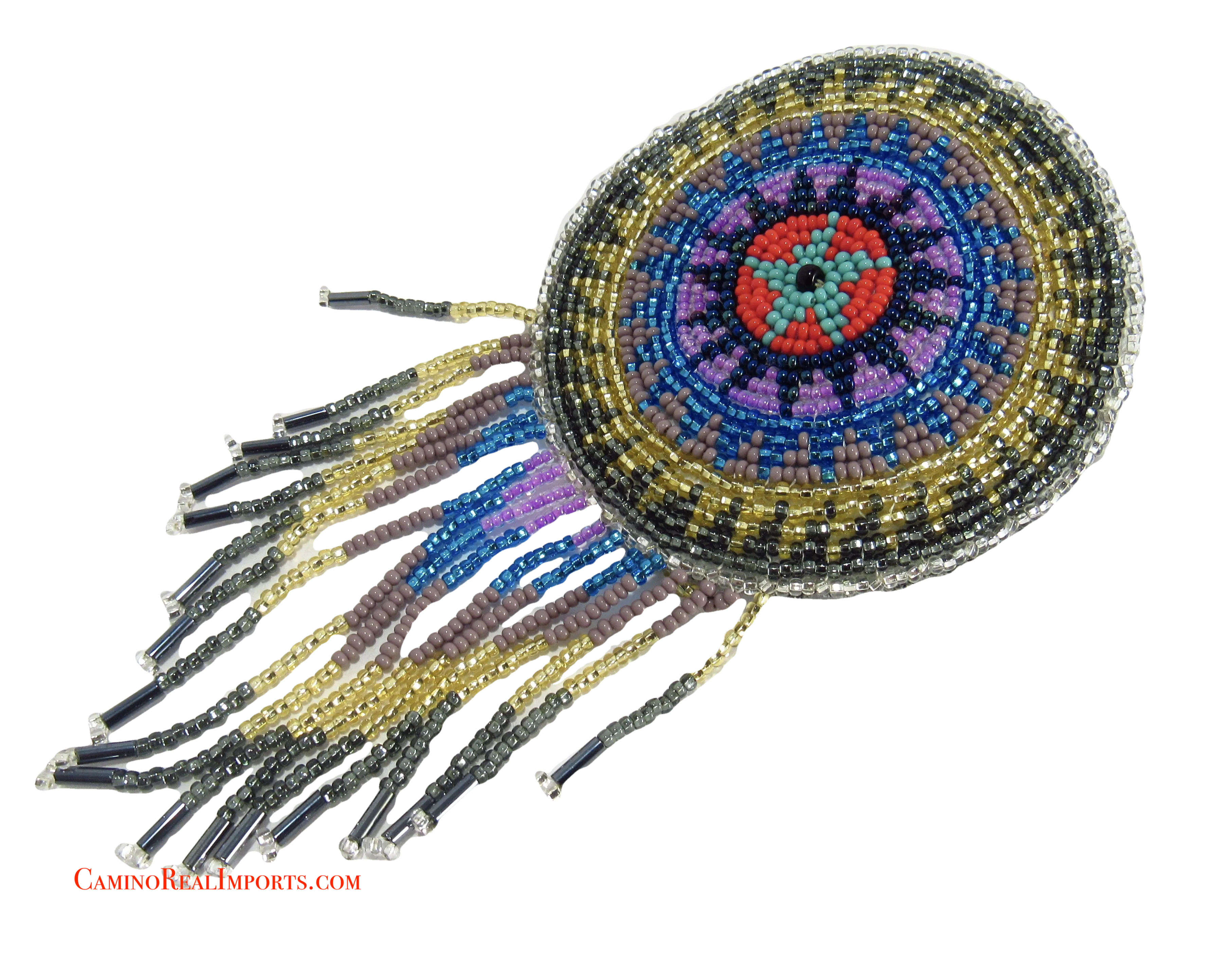 Butterfly Beaded Hair Barrette GHB015