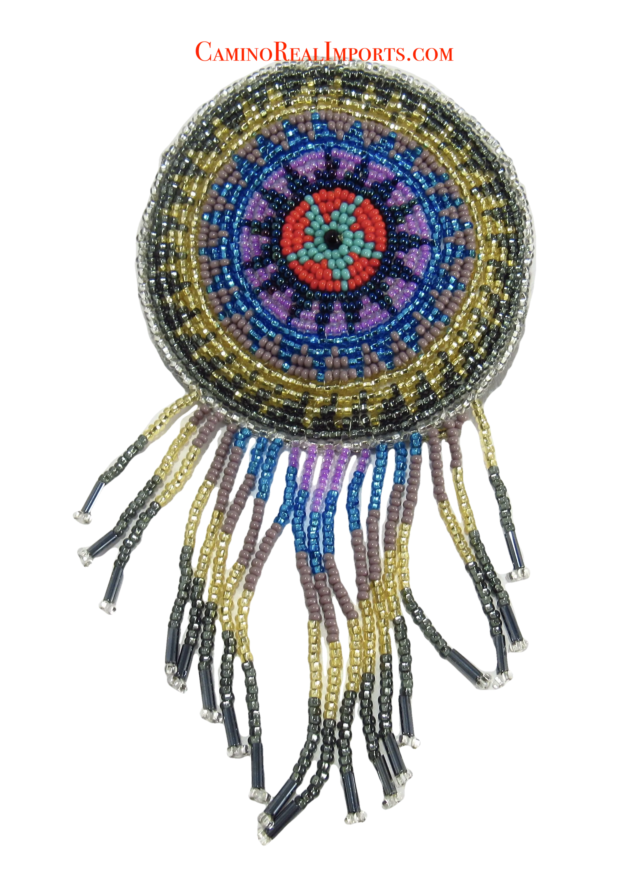 Butterfly Beaded Hair Barrette GHB015