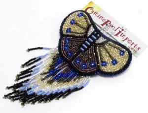 BUTTERFLY BEADED HAIR BARRETTE GHB017