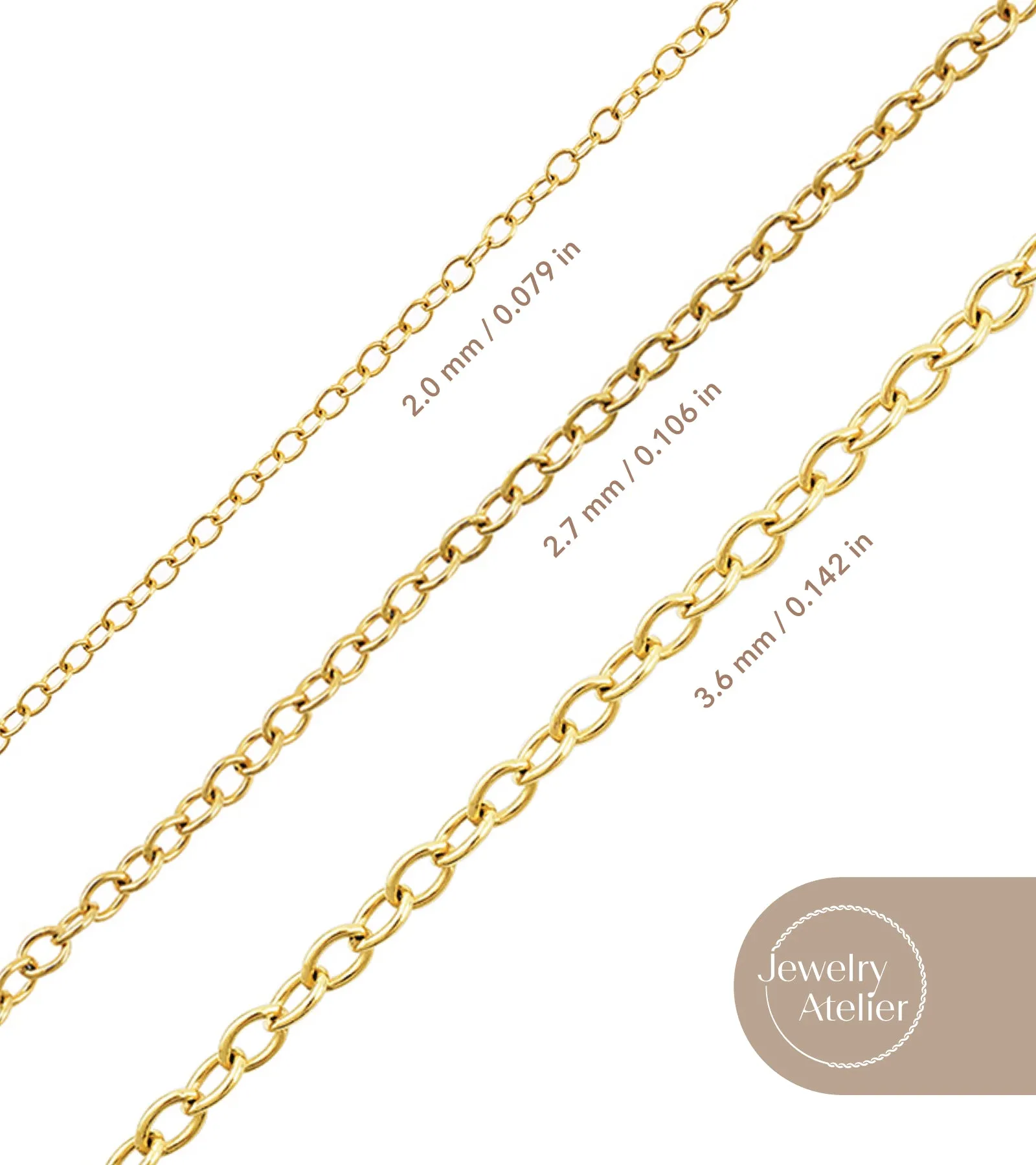 Cable Chain Necklace (2.7mm)