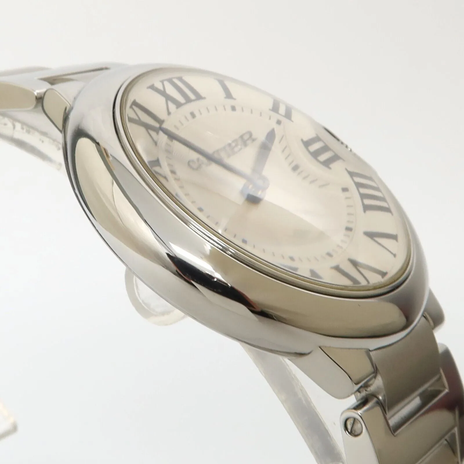 Cartier Ballon Bleu 36mm Quartz Stainless Steel Silver Dial W69011Z4 3005