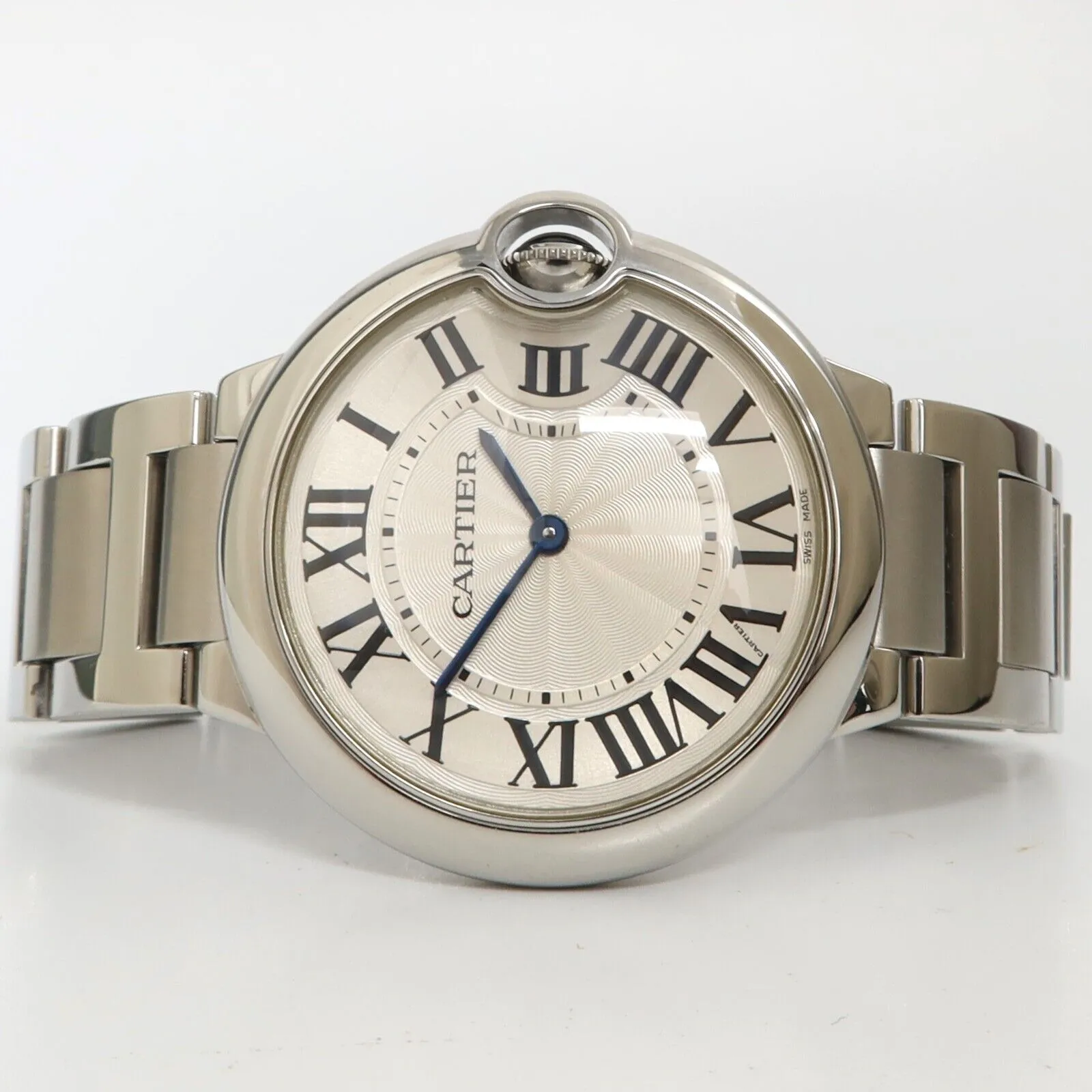 Cartier Ballon Bleu 36mm Quartz Stainless Steel Silver Dial W69011Z4 3005