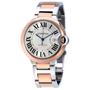 Cartier Ballon Bleu De Cartier Guilloche Dial Automatic Men's Watch W2BB0004