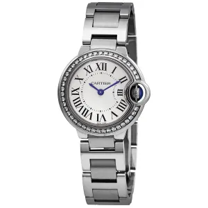 Cartier Ballon Bleu Diamond Ladies 28 mm Watch W4BB0015