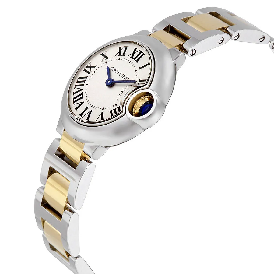Cartier Ballon Bleu Silver Dial Stainless Steel Ladies Watch W2BB0010