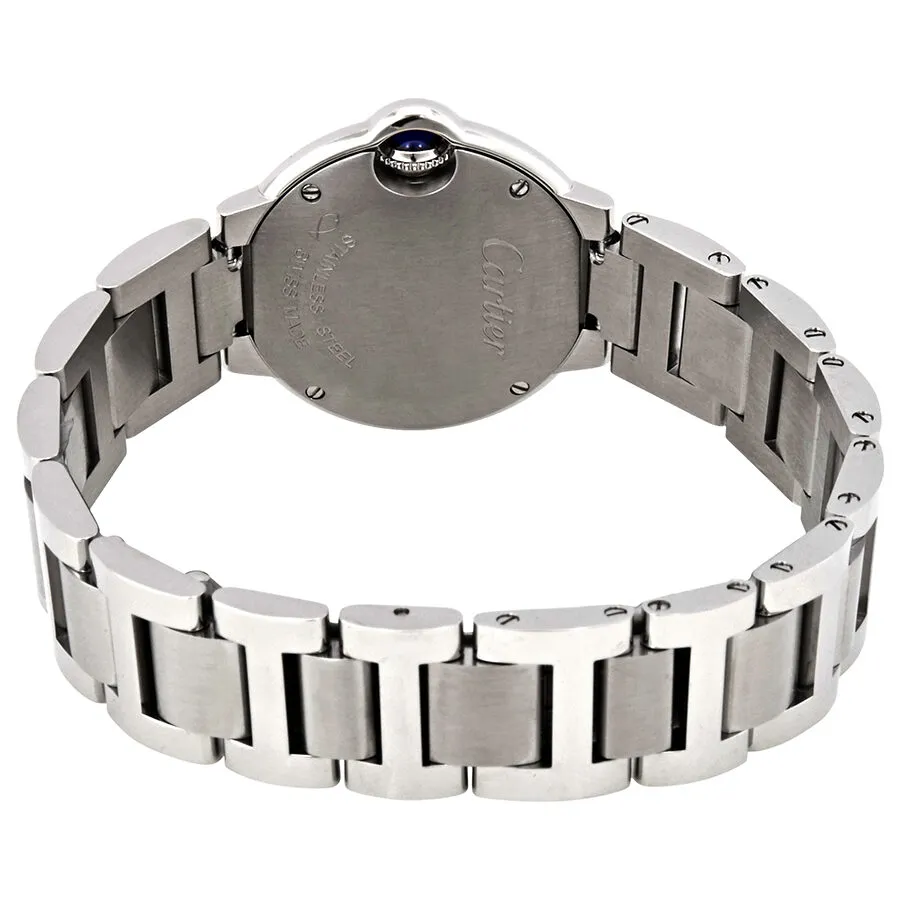 Cartier Ballon Bleu Silver Dial Stainless Steel Ladies Watch W69010Z4