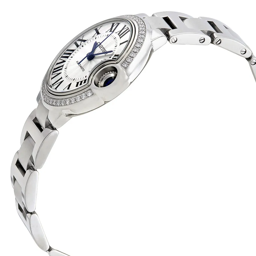 Cartier Ballon Bleu Silver Flinque Sunray Dial Ladies  Watch W4BB0016