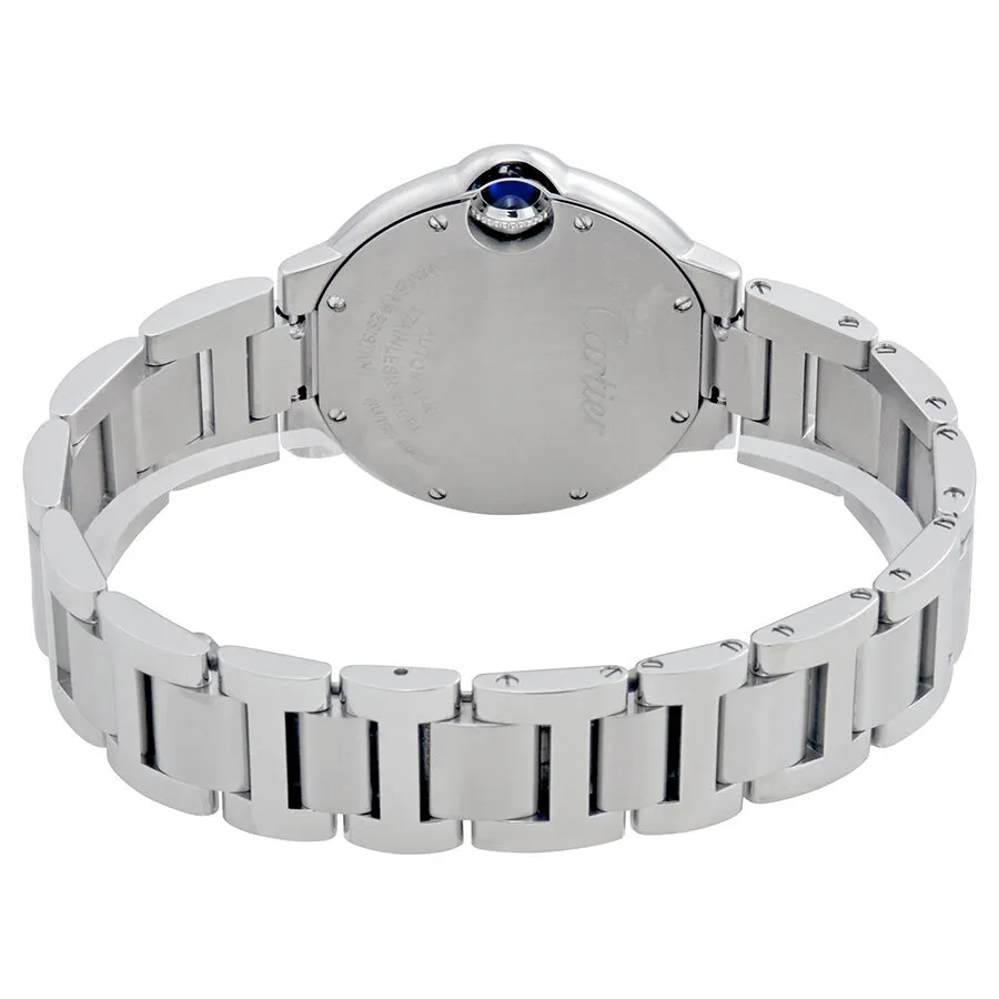Cartier Ballon Bleu Silver Flinque Sunray Dial Ladies  Watch W4BB0016