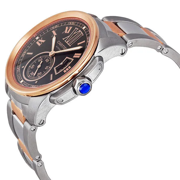 Cartier Calibre De Cartier Chocolate Brown Dial Men's Watch W7100050