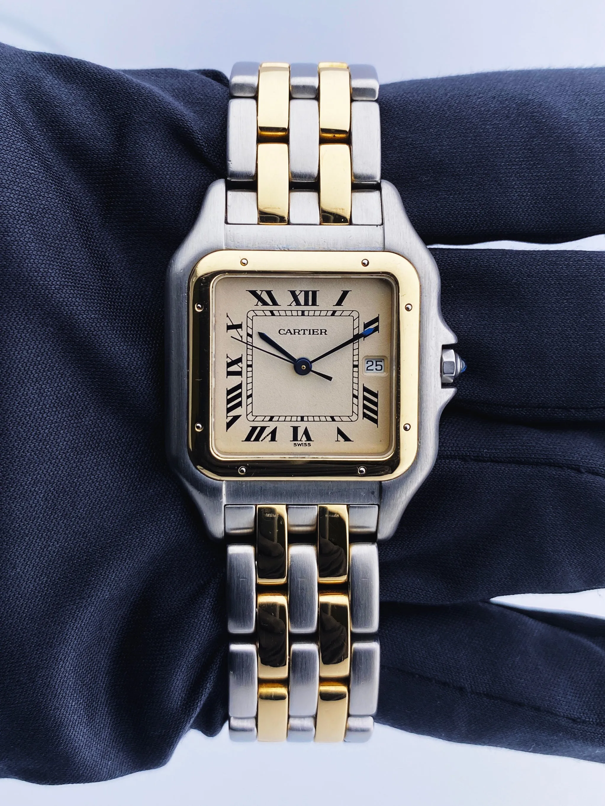 Cartier Panthere Jumbo 187957 Two Tone Mens Watch