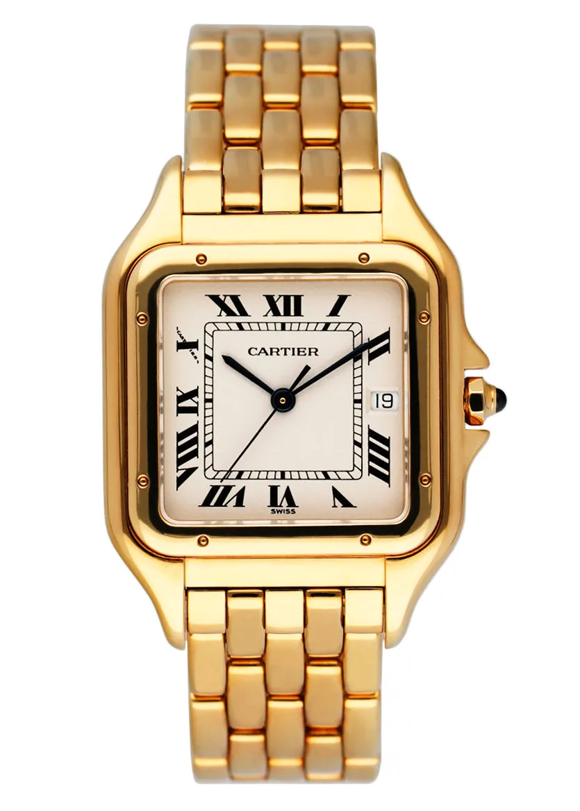 Cartier Panthere Large 106000M 18K Yellow Gold Mens Watch