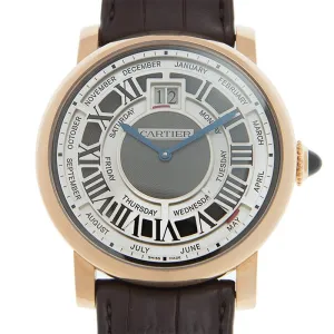 Cartier Rotonde de Cartier Annual Calendar Complication 18 kt Rose Gold Men's Watch W1580001