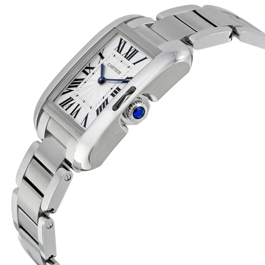 Cartier Tank Anglaise Silver Dial Ladies Watch W5310044