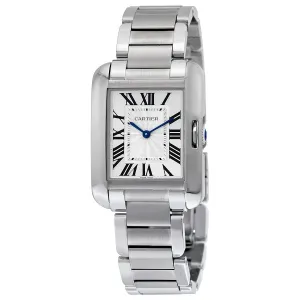Cartier Tank Anglaise Silver Dial Ladies Watch W5310044