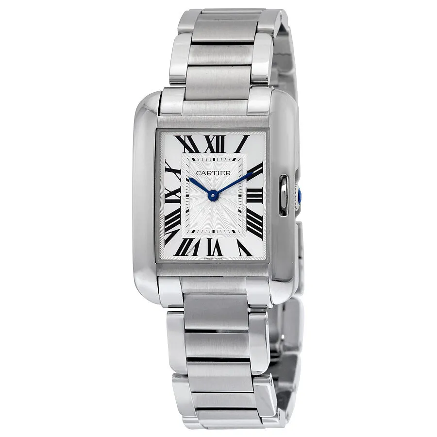 Cartier Tank Anglaise Silver Dial Ladies Watch W5310044