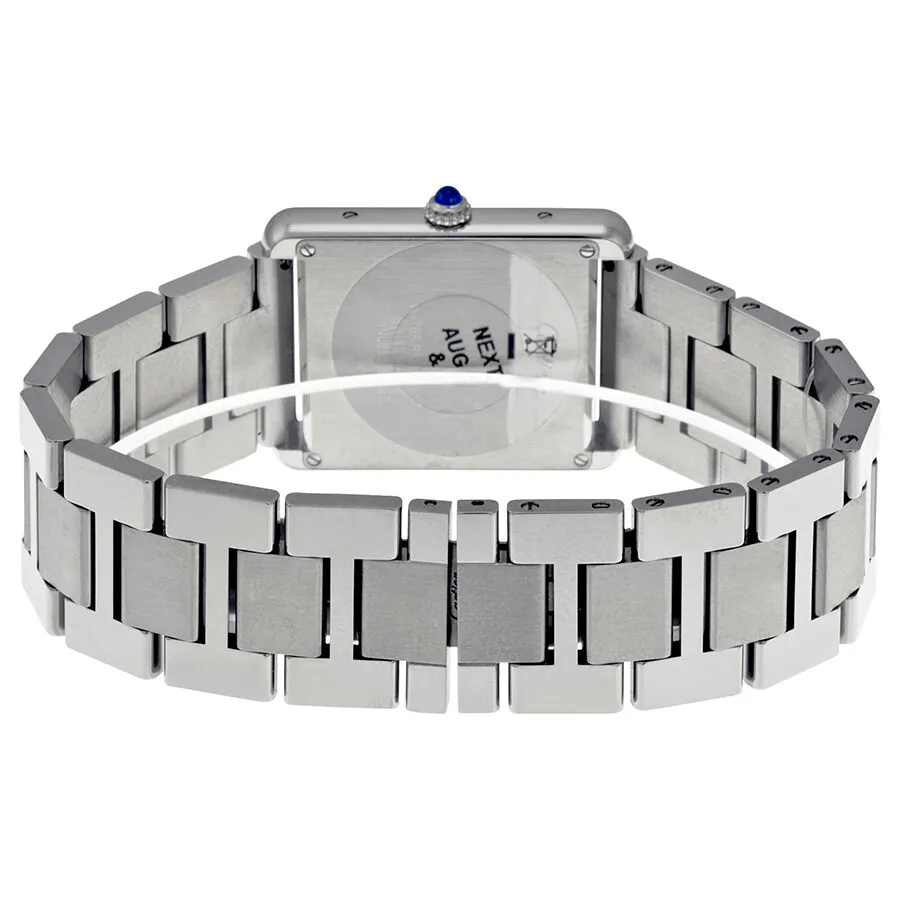 Cartier Tank Solo Silvered Opaline Dial Large Watch W5200014