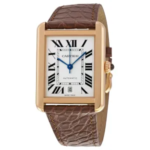 Cartier Tank Solo XL Automatic 18kt Pink Gold Men's Watch W5200026